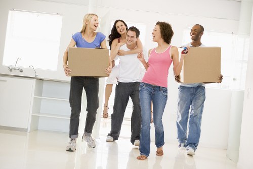 Man and van removals team working in a residential area of Ruxley