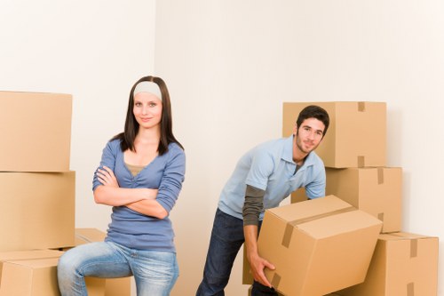 Flat moving support in a Ruxley apartment building
