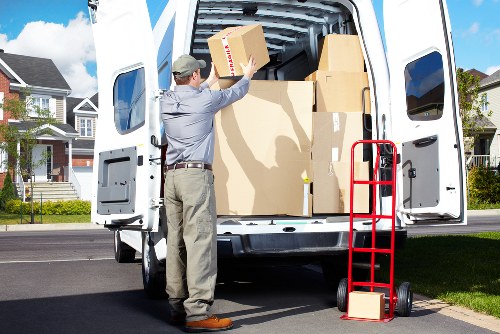 Prepared moving boxes and furniture for a Ruxley relocation