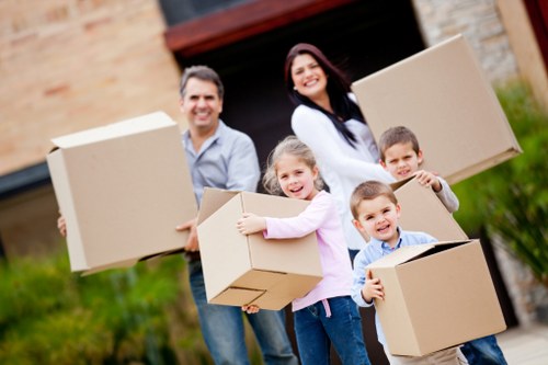 Fragile home items packed safely for a Ruxley house move