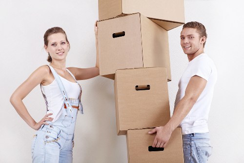 Furniture being handled carefully during a Ruxley house move